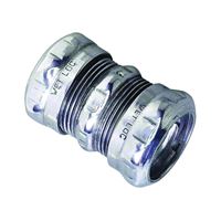 Halex 62615 Coupling, 1-1/2 in Compression, Steel, 2/BX, Pack of 2 