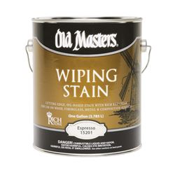 Old Masters 15201 Wiping Stain, Clear, Espresso, Liquid, 1 gal, Pack of 2 