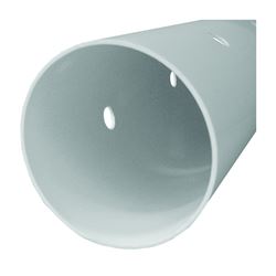 JM Eagle 2733 Sewer Pipe, 3 in, 10 ft L, Solvent Weld, PVC, White 