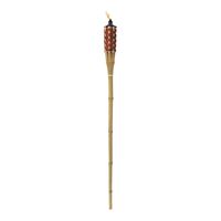 Seasonal Trends Y2568 Bamboo Torch, 60 in H, Bamboo, Fiberglass, and Metal, Brown, Natural Bamboo Finish 24 Pack 