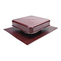Lomanco LomanCool 600BR Static Roof Vent, 16-5/8 in OAW, 60 sq-in Net Free Ventilating Area, Aluminum, Brown, Pack of 6 