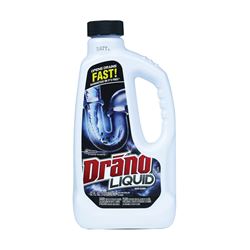 Drano 116 Clog Remover, Liquid, Natural, Bleach, 32 oz Bottle 