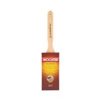 Wooster 4232-2 1/2 Paint Brush, 2-1/2 in W, 2-15/16 in L Bristle, Synthetic Bristle, Flat Sash Handle 