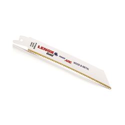 Lenox Gold 21064610GR Reciprocating Saw Blade, 3/4 in W, 6 in L, 10 TPI, HSS Cutting Edge 