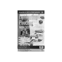 BANNER AMERICAN 11276 Laminating Pouch, 12 in L, 18 in W, 5 mil Thick, Clear 