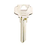 Hy-Ko 11010DE8 Key Blank, Brass, Nickel, For: Dexter Cabinet, House Locks and Padlocks, Pack of 10 