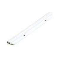 M-D 69938 Jamb Weatherstrip Kit, 7/8 in W, 1/4 in Thick, Aluminum/Vinyl, White 