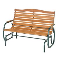 Jack Post CG-44Z Double Glider Bench, 75-1/4 in W, 35-1/2 in D, 36-3/4 in H, 500 lb Seating, Steel Frame 