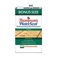 Thompsons WaterSeal TH.090001-03 Wood Sealer, Transparent, Liquid, Clear, 1.2 gal, Pack of 4 
