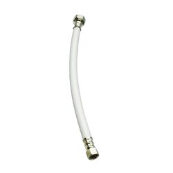 Plumb Pak EZ Series PP23860LF Sink Supply Tube, 3/8 in Inlet, Compression Inlet, 1/2 in Outlet, FIP Outlet, Vinyl Tubing 
