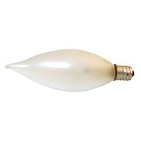 Sylvania 13453 Incandescent Lamp, 25 W, B10 Lamp, Candelabra Lamp Base, 145 Lumens, 2850 K Color Temp, Pack of 6 