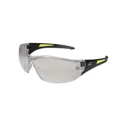 Edge SD111-G2/SD111 Non-Polarized Safety Glasses, Unisex, Polycarbonate Lens, Wraparound Frame, Nylon Frame, Black Frame 