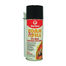 Red Devil Foam & Fill 0915 Fire Block Foam Sealant with Nozzle, Champagne, 41 to 86 deg F, 12 oz Aerosol Can 