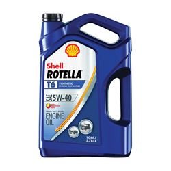 Shell Rotella T6 550045347 Diesel Motor Oil, 5W-40, 1 gal Jug, Pack of 3 