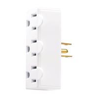Eaton Wiring Devices 1147w-box Wht 3out 3wire Tap 
