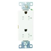 Eaton Wiring Devices TR1307W-BOX Duplex Receptacle, 2 -Pole, 20 A, 125 V, Back, Side Wiring, NEMA: 5-20R, White 