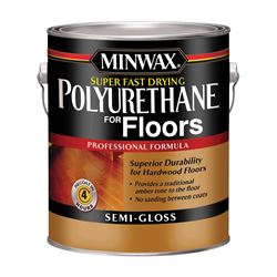 Minwax 130210000 Polyurethane Paint, Semi-Gloss, Liquid, Clear, 1 gal, Can 2 Pack 