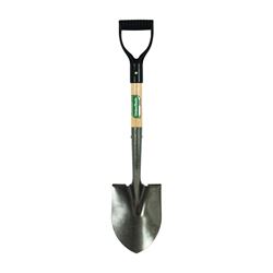 UnionTools 163037900 Digging Shovel, 6 in W Blade, Carbon Steel Blade, Hardwood Handle, D-Shaped Handle 