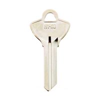 Hy-Ko 11010EL10 Key Blank, Brass, Nickel, For: Elgin Cabinet, House Locks and Padlocks, Pack of 10 