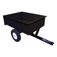 AG SOUTH SC10-MC Trailer/Dump Cart, Steel Deck, 16 in Wheel, Black 