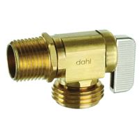 DAHL 621-01-04-BAG Hose and Boiler Drain Valve, 1/2 in Connection, MIP x Male Hose, 250 psi Pressure, Brass Body 