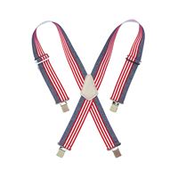 CLC Tool Works Series 110USA Work Suspender, Elastic, Blue/Red/White 