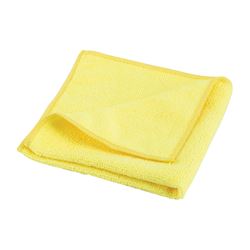 Simple Spaces OG003 Microfiber Cloth, 12 in L, 12 in W, Microfiber, Yellow 12 Pack 