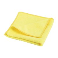 Simple Spaces OG003 Cleaning Cloth, 12 in L, 12 in W, Microfiber, Yellow, Pack of 12 