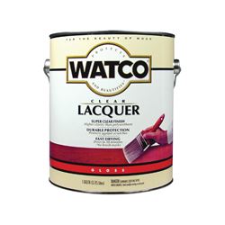 WATCO 63031 Lacquer, Gloss, Liquid, Clear, 1 gal, Can, Pack of 2 