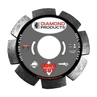 Diamond Products 21072 Circular Saw Blade, 4-1/2 in Dia, 7/8 in Arbor, Diamond Cutting Edge 