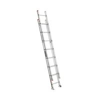 Louisville L-2321-16 Extension Ladder, 193 in H Reach, 200 lb, Aluminum 