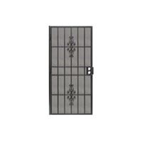 Precision Flagstaff Series 3853BK3068 Door Screen, 80 in L, 36 in W, Steel, Black 
