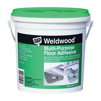 DAP Weldwood 00142 Floor Adhesive, Paste, Slight, Off-White, 1 gal Pail 