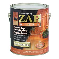 ZAR 33913 Polyurethane Paint, Liquid, Antique Flat, 1 gal, Can 2 Pack 
