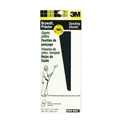 3M 99439 Sanding Screen, 11 in L, 4-3/16 in W, 180 Grit, Very Fine, Silicone Carbide Abrasive, Cloth Backing 