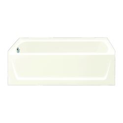 Sterling Ensemble 71171110-0 Bathtub, 44 gal Capacity, 60 in L, 30 in W, 18 in H, Alcove Installation, Vikrell, White 