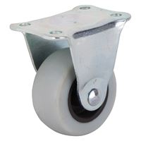 ProSource JC-N01-G Rigid Caster, 2 in Dia Wheel, 23 mm W Wheel, Thermoplastic Rubber Wheel, Gray, 105 lb 