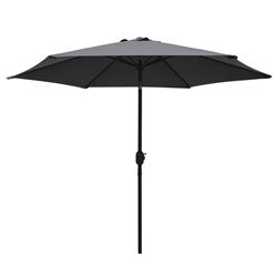 Seasonal Trends 59655 Tilt/Crank Market Umbrella, 94.4 in H, 106.3 in W Canopy, 106.3 in L Canopy, Hexagonal Canopy 