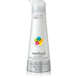 method 1126 Laundry Detergent, 53.5 oz Bottle, Liquid, Pleasant 
