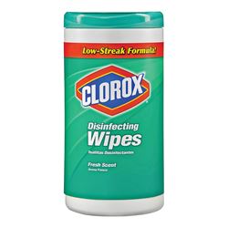 Clorox 01656 Disinfecting Wipes Can, Lemon Lime Blossom, White 