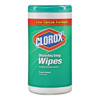Clorox 01656 Disinfecting Wipes, Can, Lemon Lime Blossom, White 