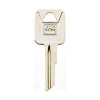 Hy-Ko 11010RA4 Automotive Key Blank, Brass, Nickel, For: AMC Vehicle Locks, Pack of 10 