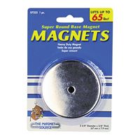 Magnet Source 07222 Round Base Magnet, Ceramic, 1 in ID x 2.618 in OD Dia, 3/8 in H 