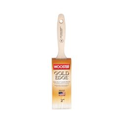 Wooster 5232-2 Paint Brush, 2 in W, 2-11/16 in L Bristle, Polyester Bristle, Flat Sash Handle 