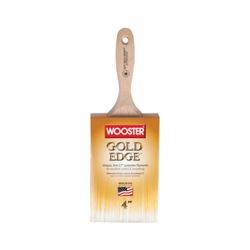 Wooster 5237-4 Paint Brush, 4 in W, 3-15/16 in L Bristle, Polyester Bristle, Wall Handle 
