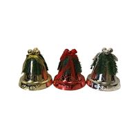 Santas Forest 99929 Decorated Bell Ornament, 200 mm H, PVC, Assorted 8 Pack 