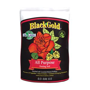sun gro BLACK GOLD 1410102 16.0 QT P Potting Mix, Granular, Brown/Earthy, 120 Bag