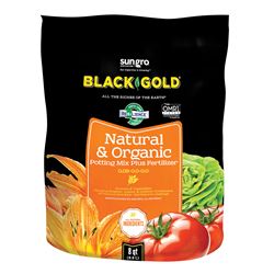 sun gro BLACK GOLD 1402040 8. QT P Potting Mix, Granular, Brown/Earthy, 240 Bag 