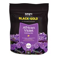 sun gro BLACK GOLD 1410502 8 QT P African Violet Potting Mix, Granular, Brown/Earthy, 240 Bag 