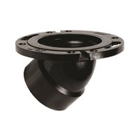 Oatey 43815 Closet Flange, 3, 4 in Connection, ABS, Black, For: 3 in, 4 in Pipes 